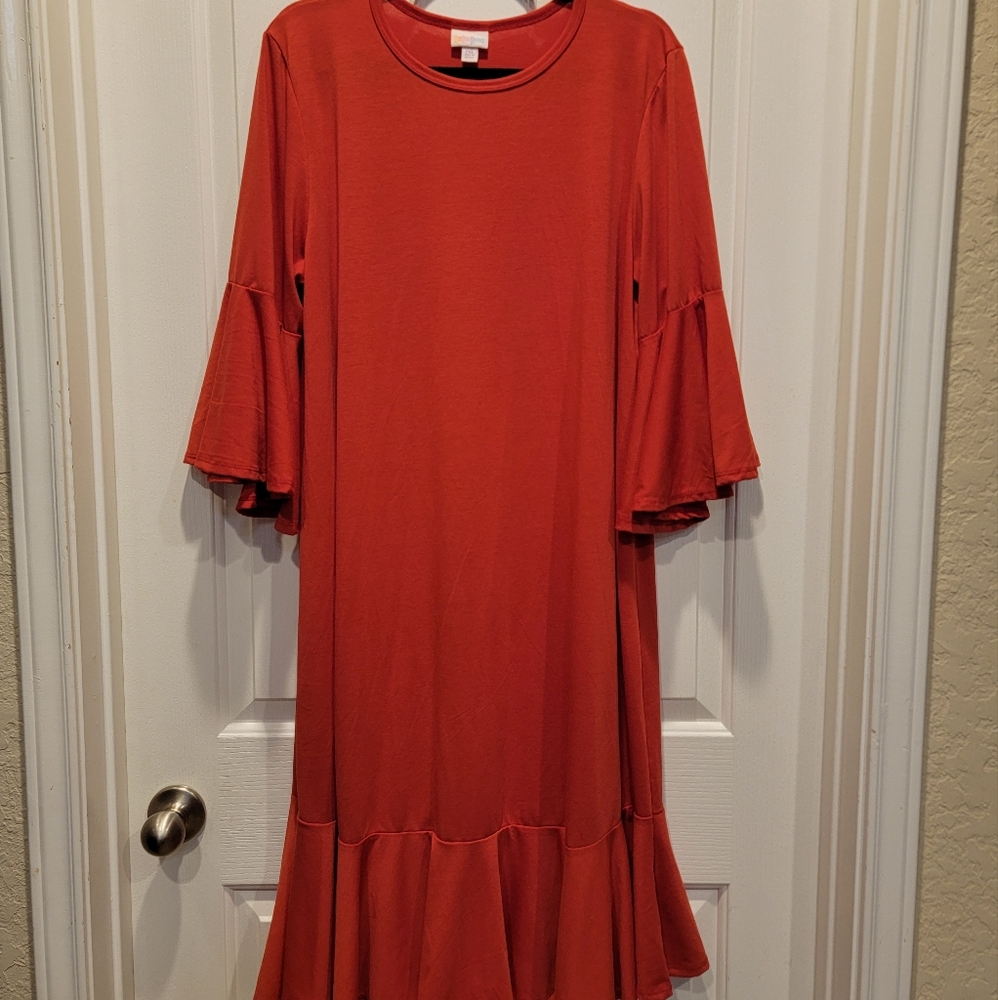 Red LuLaRoe Maurine Dress
